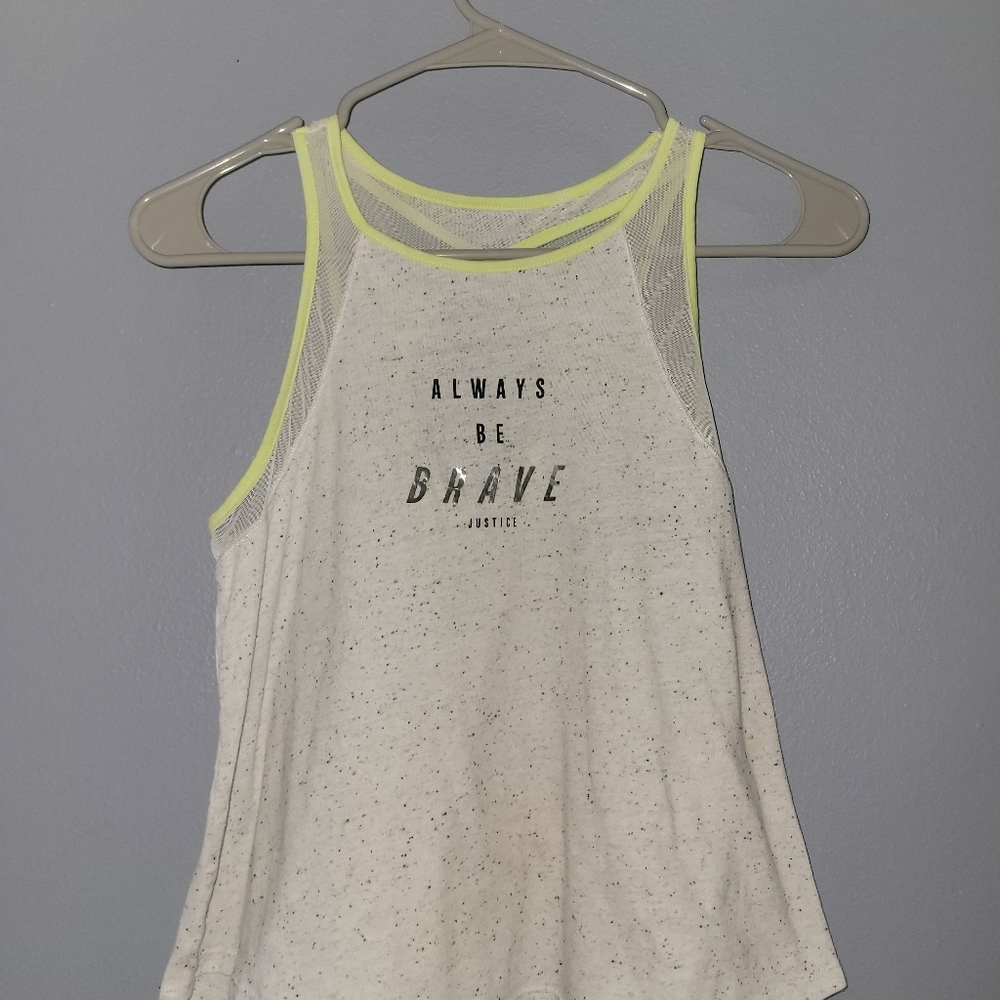Justice girls active tank top size 12